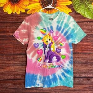 Lisa Frank Colorful kitten Tie dye shirt